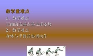 乒乓球垫球动作教学（掌握垫球技巧，提升乒乓球水平）