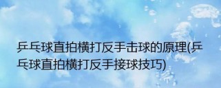 乒乓球直板技巧与训练方法（掌握直板技巧，提升乒乓球水平）